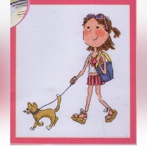 Plaid Bucilla Vintage 2006 So Girly Counted Cross Stitch Essentials Kit 43931